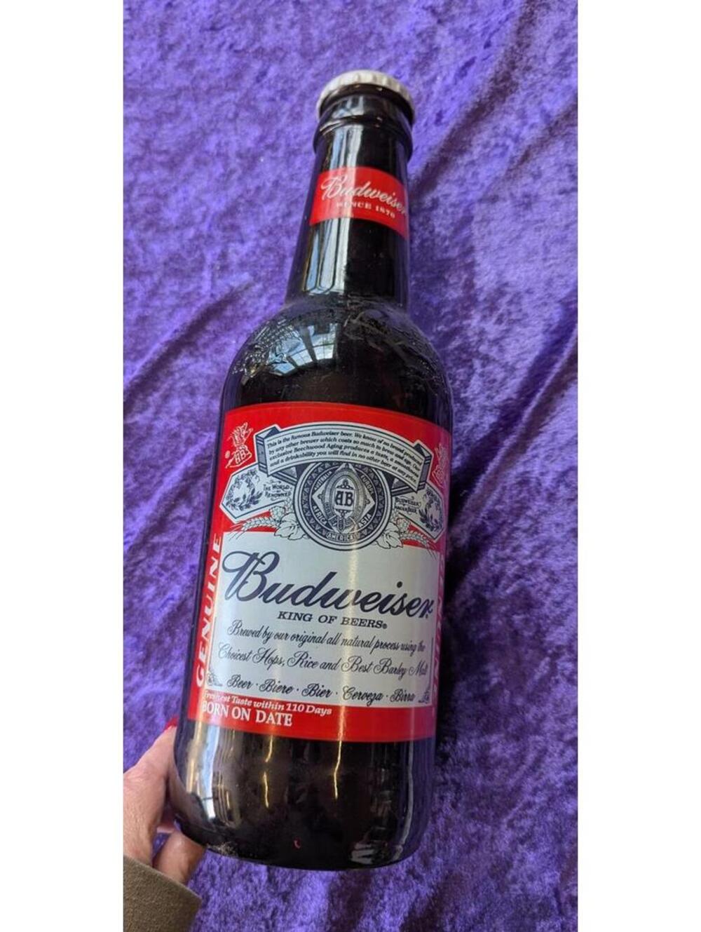 Budweiser King of Beers Glass Bottle